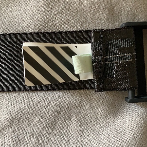 Off-White Black Industrial Long Logo Webbing Belt - Picture 5 of 10